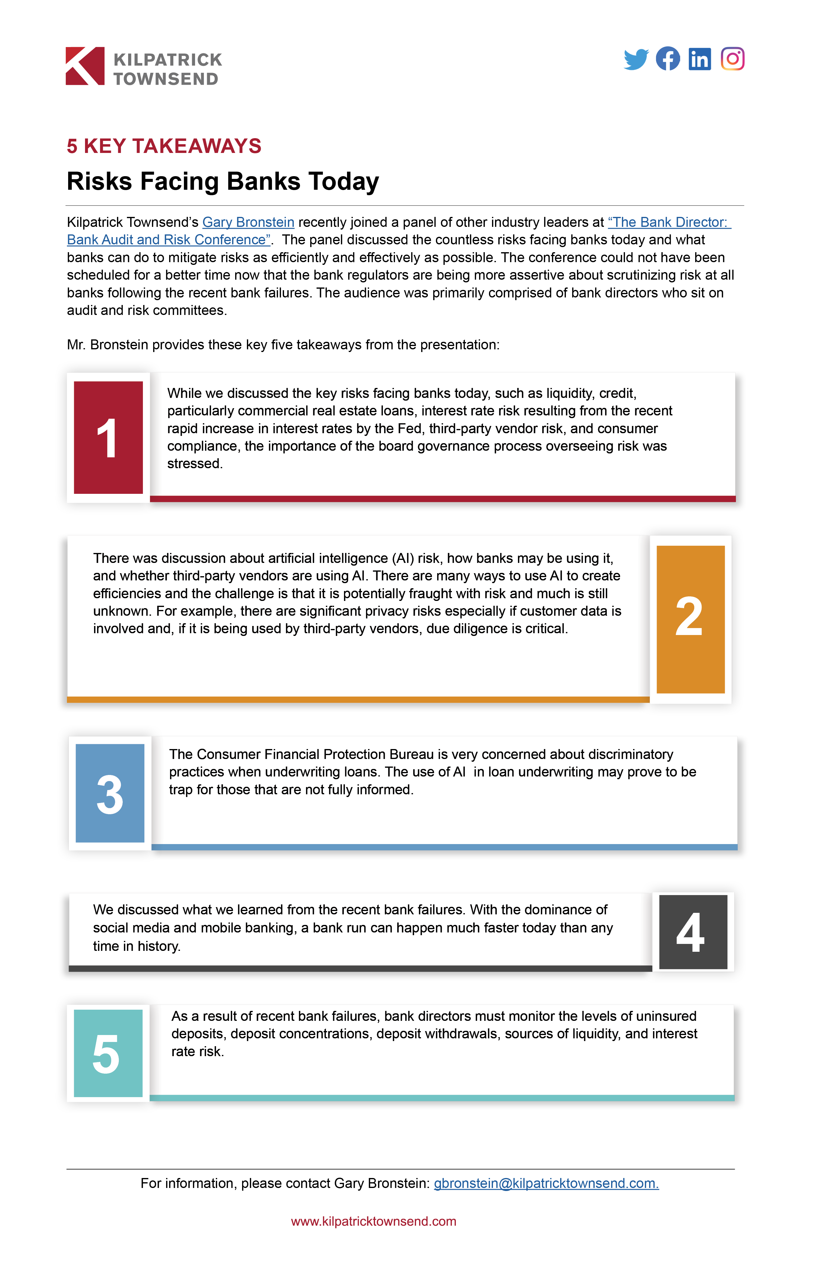 Facing Risk 5 Key Takeaways Risks Facing Banks Today