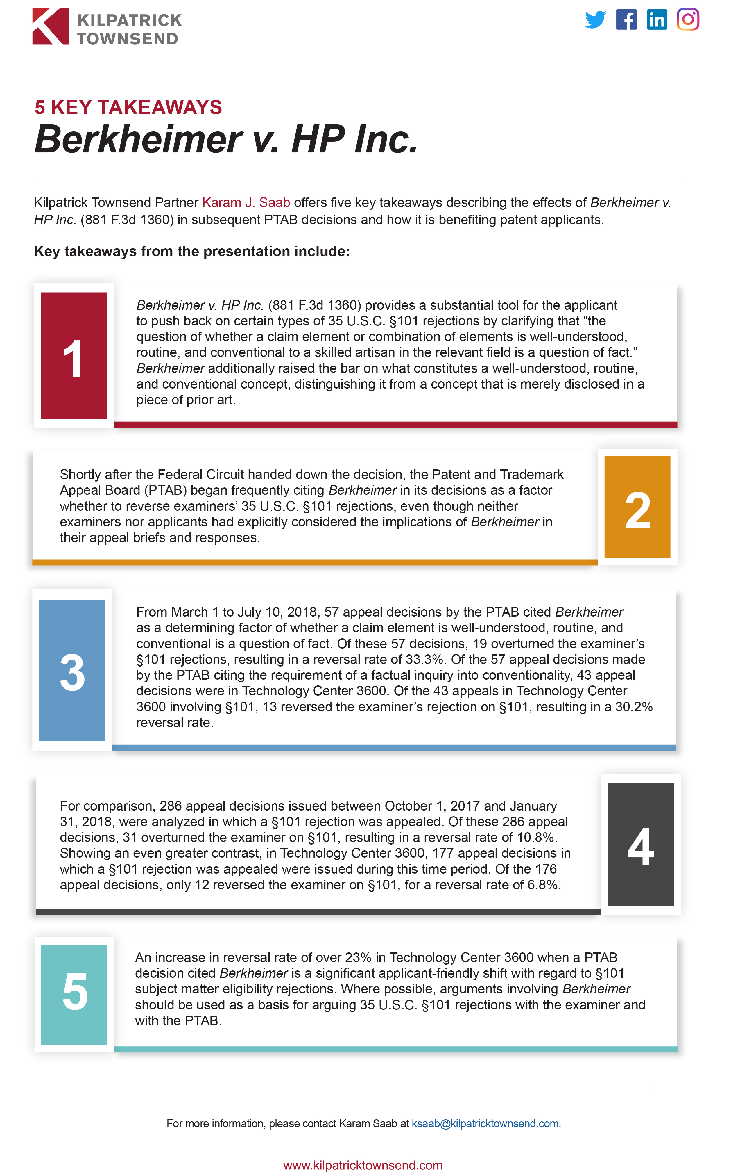 5 Key Takeaways: Berkheimer v. HP Inc.